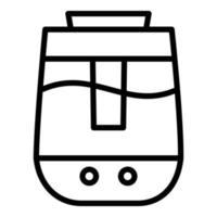 Aroma air humidifier icon, outline style vector