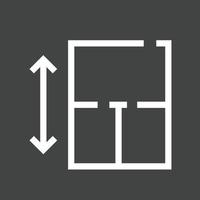 Architecture II Glyph Inverted Icon vector