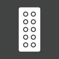 Tablets Glyph Inverted Icon vector