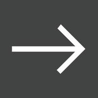 Arrow Glyph Inverted Icon vector