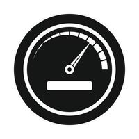 Speedometer icon in simple style vector