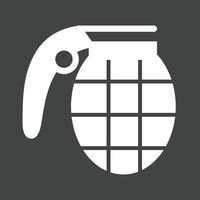 Bomb I Glyph Inverted Icon vector