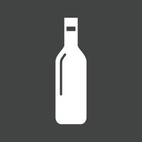 Bottle Glyph Inverted Icon vector