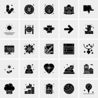 25 iconos de negocios universales vector ilustración de icono creativo para usar en proyectos relacionados con la web y dispositivos móviles