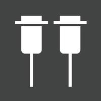 Settings Input Component Glyph Inverted Icon vector