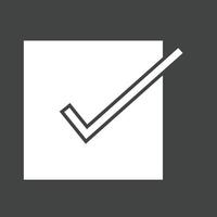 Confirm Order Glyph Inverted Icon vector