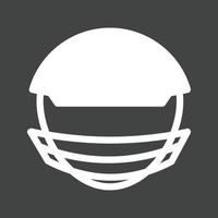 Sports Man Glyph Inverted Icon vector