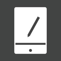 Smart Device Glyph Inverted Icon vector