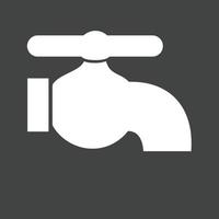 Water Tap Glyph Inverted Icon vector
