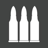 Bullets Glyph Inverted Icon vector