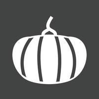 Pumpkin Glyph Inverted Icon vector