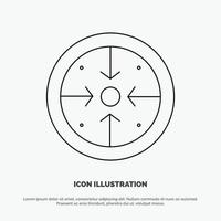 Stages Goals Implementation Operation Process Line Icon Vector