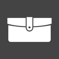 Wallet Glyph Inverted Icon vector