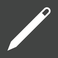 Pencil Glyph Inverted Icon vector