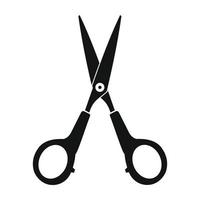 Scissors black simple icon vector