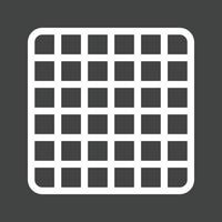 Grid Glyph Inverted Icon vector