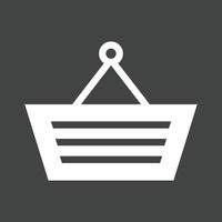 Shopping Glyph Inverted Icon vector