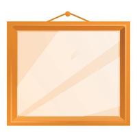 Picture photo frame icon, cartoon style vector