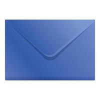 Blue envelope icon, cartoon style vector