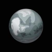 Pluto planet icon, isometric style vector