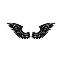 icono de alas en estilo simple vector
