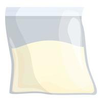 Doping powder bag icon cartoon vector. Dope steroid vector