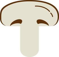 hand drawn style mushroom vegetable vector