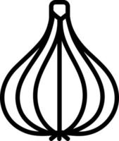lune icon for garlic vector
