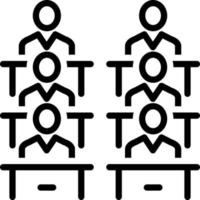 line icon for class vector