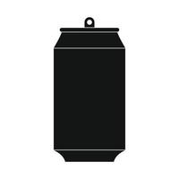 icono de lata de aluminio vector