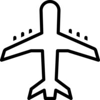 icono de línea para aerolínea vector