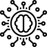 line icon for intelligence vector