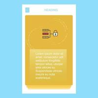 Secure network mobile vertical banner design design Vector