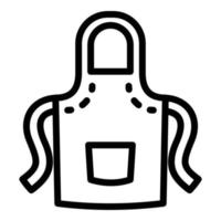 Anvil apron icon, outline style vector
