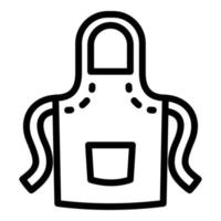 Anvil apron icon, outline style vector