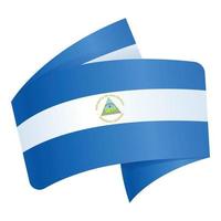 Nicaragua icon cartoon vector. Flag day vector