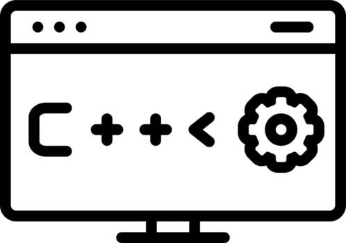 line icon for program vector