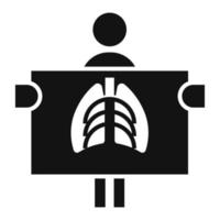 Man at renghen icon, simple style vector