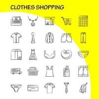 Clothes Shopping Hand Drawn Icons Set For Infographics Mobile UXUI Kit And Print Design Include Belt Cloths Holding Belt Leather Belt Credit Card Eps 10 Vector