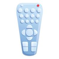 Grey remote control icon, cartoon style vector