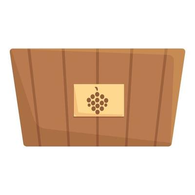Taste grapes pot icon cartoon vector. Wine cellar