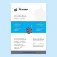 Template layout for Paint tray comany profile annual report presentations leaflet Brochure Vector Background