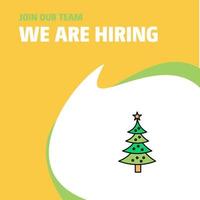 Join Our Team Busienss Company Christmas calendar We Are Hiring Poster Callout Design Vector background