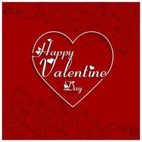 happy Valentine Day Love Background 14th February Valentines Day Template vector