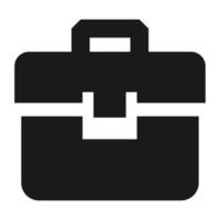 Suitcase icon, simple style vector