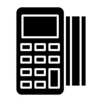 Card Machine Icon Style vector