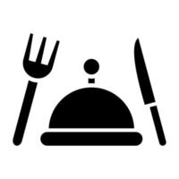 estilo de icono de restaurante vector