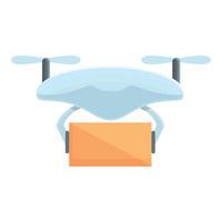 Drone technology mobile icon, cartoon style vector