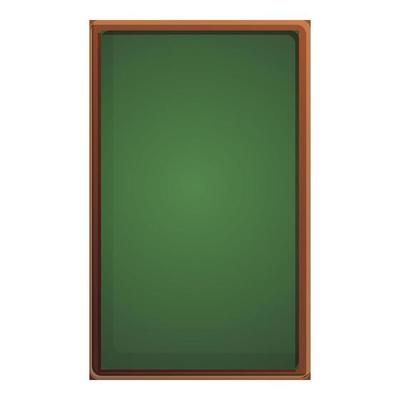 Vertical chalkboard icon, cartoon style