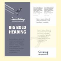 Cutter Business Company Poster Template with place for text and images vector background